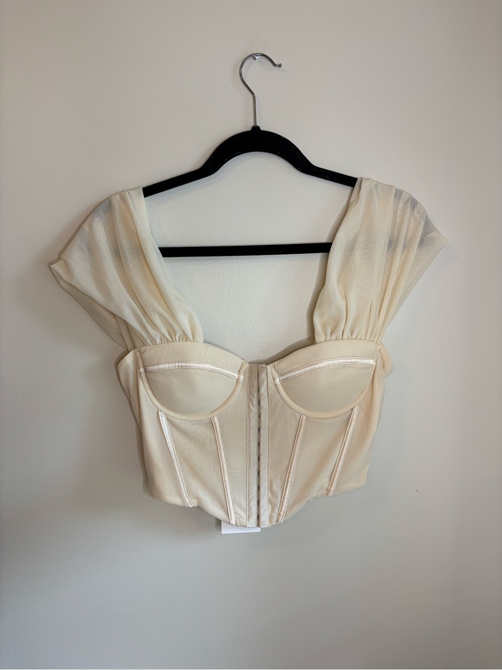 12th Tribe Cream Bustier Corset Top